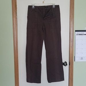 Women's coffee brown khaki pants